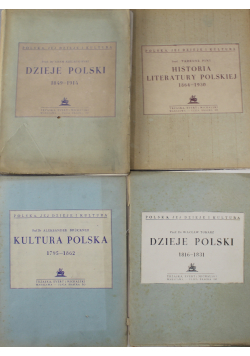 Polska jej dzieje i kultura 4 książki 1932 r.