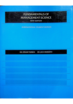 Fundamentals of management science