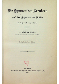 Die Hymnen des Brevieres 1916 r.