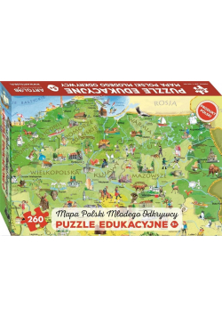 Puzzle 260 - Mapa Polski Młodego Odkrywcy