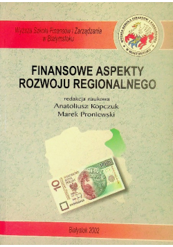 Finansowe aspekty rozwoju regionalnego