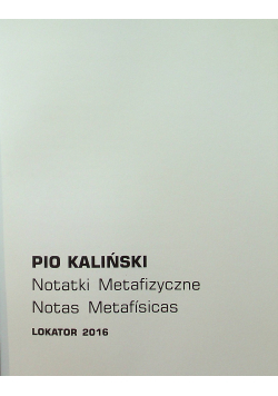 Notatki metafizyczne