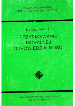 Przypisywanie Moralnej Odpowiedzialności
