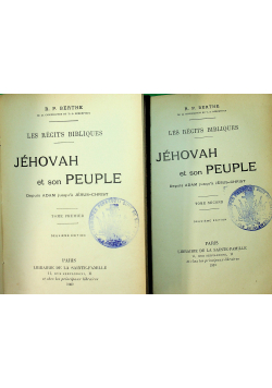 Jehovah et son Peuple Tom I i II 1907 r