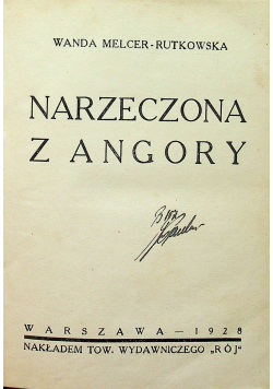 Narzeczona z Angory 1928 r.