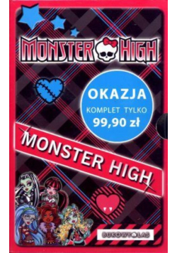 Monster High. Komplet 4 powieści + notes