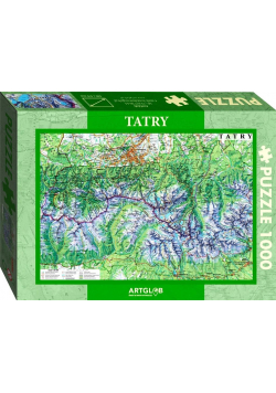 Puzzle 1000 - Tatry mapa turystyczna 1:50 000