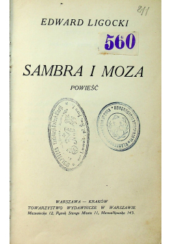 Sambra i moza 1920 r