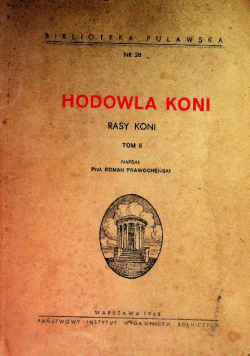 Hodowla koni rasy koni 1948 r.