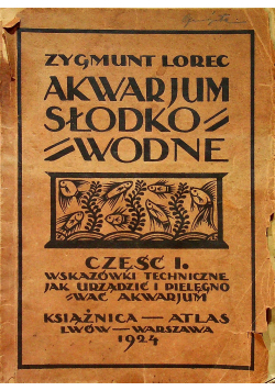 Akwarjum słodkowodne część 1 1924 r.