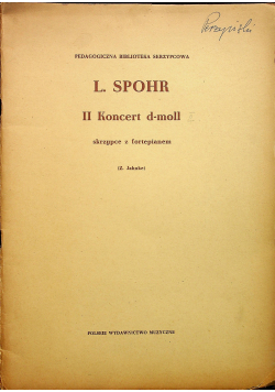 II koncert d moll skrzypce z fortepianem