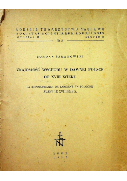 Znajomość wschodu w dawnej Polsce 1950 r.