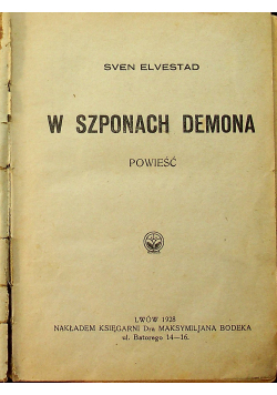 W szponach demona 1928 r