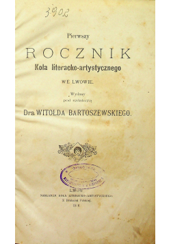 Pierwszy Rocznik Koła literacko artystycznego we Lwowie 1836 r.