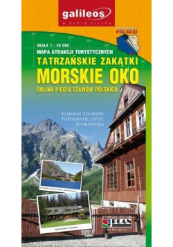 Mapa atrakcji tur. - Morskie oko 1:20 000