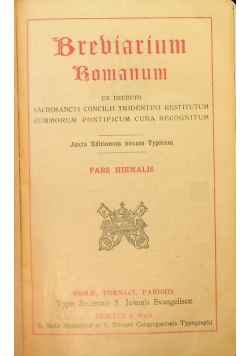 Breviarium romanum hiemalis
