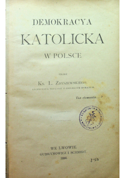 Demokracya katolicka w Polsce 1896 r .
