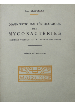 Diagnostic bacteriologique des mycobacteries