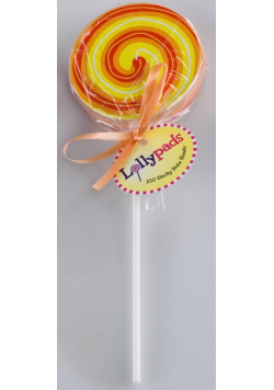 Lollypads - Lizak - karteczki samoprzylepne pomarańczowe