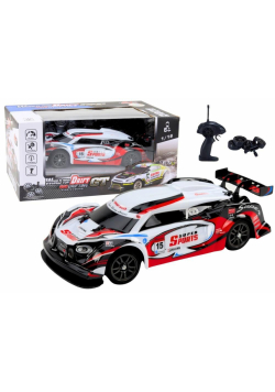 Auto sportowe RC 1:16 biało czerwone