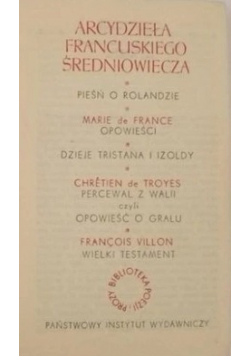 Arcydzieła francuskiego średniowiecza