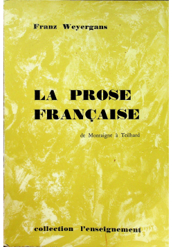 La prose francaise