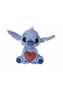 Disney maskotka pluszowa Stitch z sercem 25cm