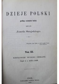 Dzieje Polski Tom III 1864 r.