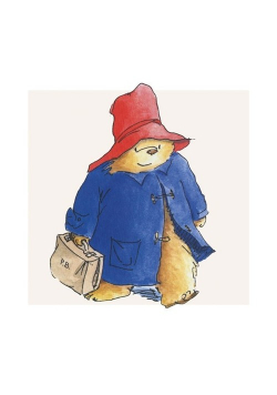Karnet kwadrat z kopertą Paddington Bear