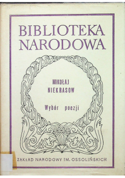 Wybór poezji Niekrasow