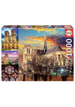 Puzzle 1000 Katedra Notre Dame / Paryż (kolaż) G3