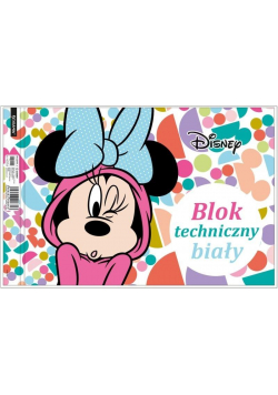 Blok techniczny biały A4/10K Minnie Mouse
