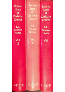 Roman State & Christian Church Volume 1 do 3