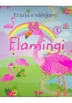 Flamingi książka z naklejkami