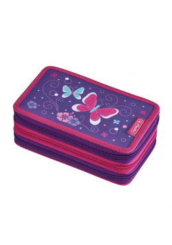 Piórnik 31 części potrójny Butterfly HERLITZ