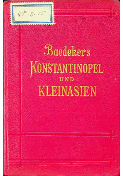 Baedekers konstantinoperl und kleinasien 1914 r