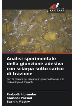 Analisi sperimentale della giunzione adesiva con sciarpa sotto carico di trazione