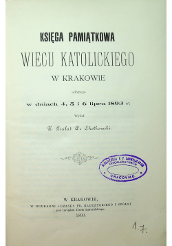 Wiec katolicki w Krakowie 1893 r