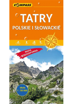 Mapa wodoodporna - Tatry Polskie i Słowacki