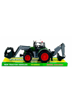 Traktor z turem i koparką