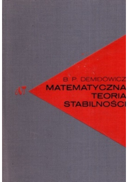 Matematyczna teoria stabilności