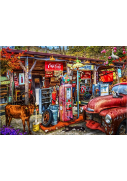 Puzzle 1000 Stacja benzynowa na uboczu