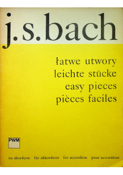Bach Łatwe utwory na akordeon