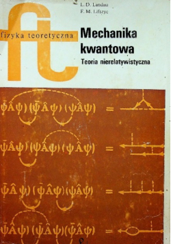 Mechanika kwantowa Teoria nierelatywistyczna