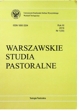 Warszawskie Studia Pastoralne nr 1  2016