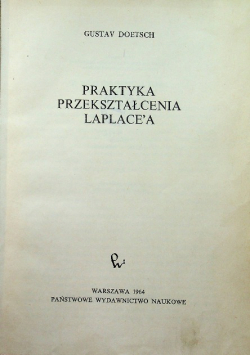 Praktyka przekształcenia Laplace a