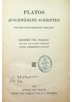 Ausgewahlte Schriften 1908 r