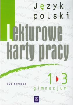 Lekturowe karty pracy 1-3: Język polski
