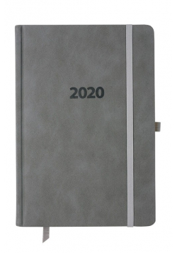 Kalendarz 2020 KK-A5DLR Dzienny A5 Lux Registry szary