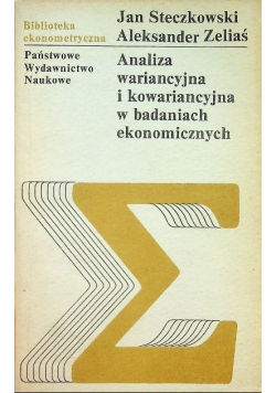 Analiza wariancyjna i kowariancyjna w badaniach ekonomicznych